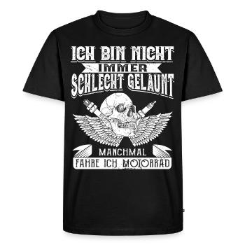 MotoCyclisme Motocyclistes - T-shirt Premium bio Homme - noir - Devant - Nico (187cm)