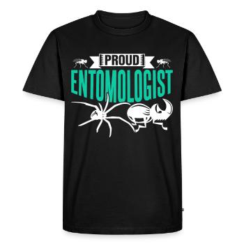 Fier entomologiste Profession Entomologie Insectes - T-shirt Premium bio Homme - noir - Devant - Nico (187cm)
