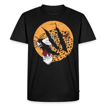 Cheetah Whisperer Wildlife Animal Keeper - Men's Premium Organic T-Shirt - black - Front - Nico (187cm)