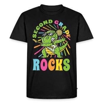 Second Grader Awesome Back To School Lifestyles - Men's Premium Organic T-Shirt - black - Front - Nico (187cm)