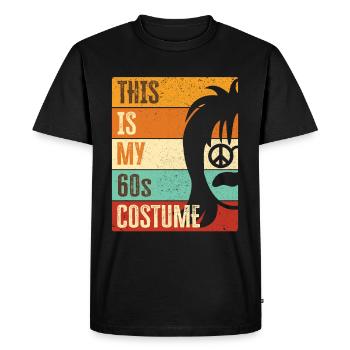 Costume de fête des années 60 des années soixante des années 1960 - T-shirt Premium bio Homme - noir - Devant - Nico (187cm)