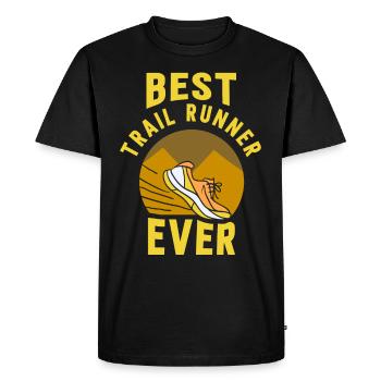 Best Trail Runner ever Running Trail Run - Men's Premium Organic T-Shirt - black - Front - Nico (187cm)