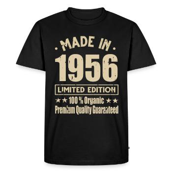 Fabriqué en 1956 Vintage Retro Limited Edition - T-shirt Premium bio Homme - noir - Devant - Nico (187cm)