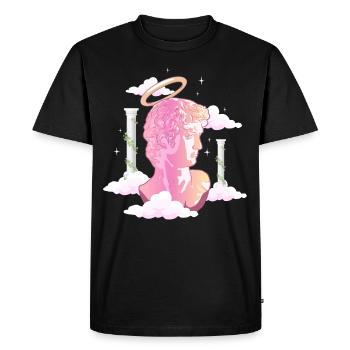 Angelcore Esthétique Ange David Michelangelo Griec - T-shirt Premium bio Homme - noir - Devant - Nico (187cm)