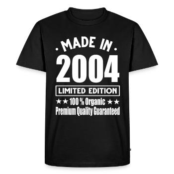 Fabriqué en 2004 Vintage Retro Limited Edition - T-shirt Premium bio Homme - noir - Devant - Nico (187cm)
