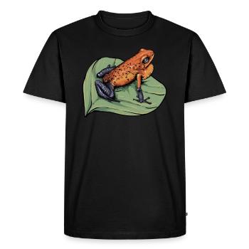 Poison Dart Frog I Toad Frog Motif pour amphibiens - T-shirt Premium bio Homme - noir - Devant - Nico (187cm)