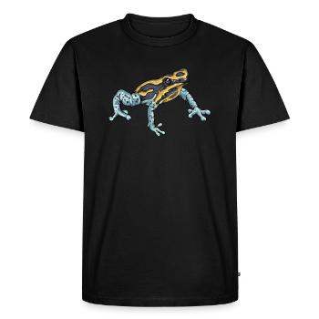 Poison Dart Frog I Toad Frog Motif pour amphibiens - T-shirt Premium bio Homme - noir - Devant - Nico (187cm)