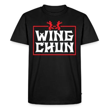 Wing Chun Training Trainer Martial Arts Martial Arts - Men's Premium Organic T-Shirt - black - Front - Nico (187cm)