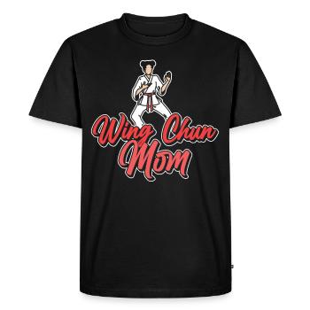 Wing Chun Mother Martial Arts Martial Arts Trainer - Men's Premium Organic T-Shirt - black - Front - Nico (187cm)