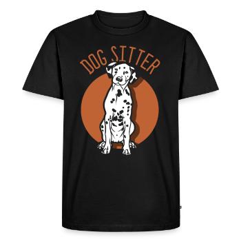 Dog Sitter Dog Dog Sitting Dog Sitting - T-shirt Premium bio Homme - noir - Devant - Nico (187cm)