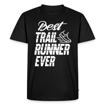 Best Trail Runner Ever Trail Running - Men's Premium Organic T-Shirt - black - Front - Nico (187cm)
