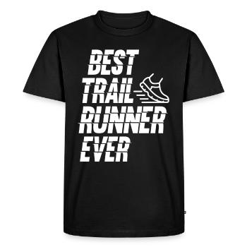 Best Trail Runner ever Running Trail Run - Men's Premium Organic T-Shirt - black - Front - Nico (187cm)
