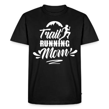 Trail Running Mama Runner Course de trail Running - T-shirt Premium bio Homme - noir - Devant - Nico (187cm)