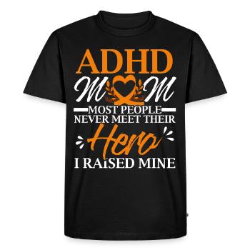ADHD Mom ADHD Awareness Emrbace Neurodiversity - Men's Premium Organic T-Shirt - black - Front - Nico (187cm)