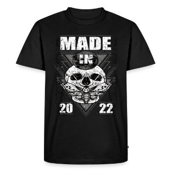 Fabriqué en 2022 Vintage Retro Limited Edition - T-shirt Premium bio Homme - noir - Devant - Nico (187cm)