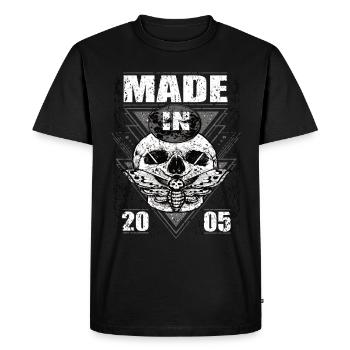 Made in 2005 Vintage Retro Limited Edition - Men's Premium Organic T-Shirt - black - Front - Nico (187cm)