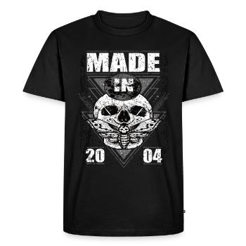 Fabriqué en 2004 Vintage Retro Limited Edition - T-shirt Premium bio Homme - noir - Devant - Nico (187cm)
