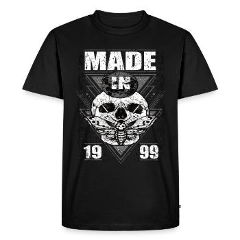 Fabriqué en 1999 Vintage Retro Limited Edition - T-shirt Premium bio Homme - noir - Devant - Nico (187cm)