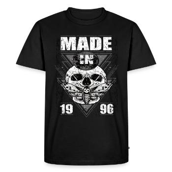 Made in 1996 Vintage Retro Limited Edition - Men's Premium Organic T-Shirt - black - Front - Nico (187cm)