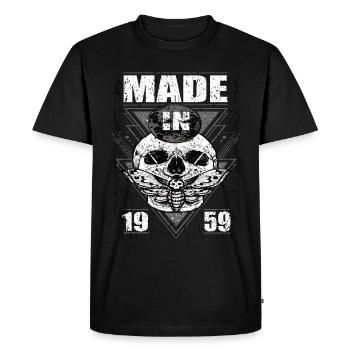 Fabriqué en 1959 Vintage Retro Limited Edition - T-shirt Premium bio Homme - noir - Devant - Nico (187cm)