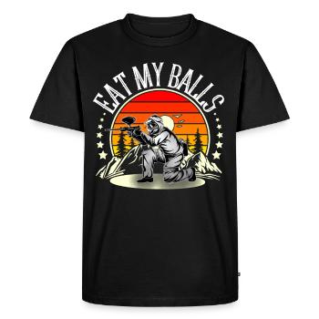 Paintball - Men's Premium Organic T-Shirt - black - Front - Nico (187cm)