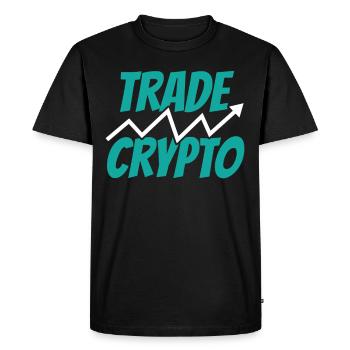 Crypto Trading Trade Crypto Trader Trading - T-shirt Premium bio Homme - noir - Devant - Nico (187cm)