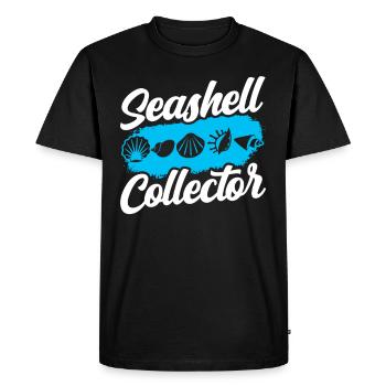 Shell Collector Shell Collector Collect shells - Men's Premium Organic T-Shirt - black - Front - Nico (187cm)