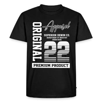 2022 Vintage Birthday Vintage Gift Retro - Men's Premium Organic T-Shirt - black - Front - Nico (187cm)