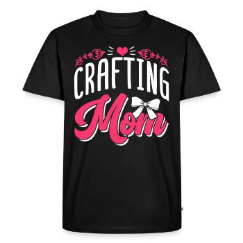Artisanat Maman Mère Amateur Artisanat - T-shirt Premium bio Homme - noir - Devant - Nico (187cm)
