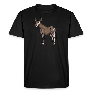 Okapi I girafe de la forêt tropicale pour - T-shirt Premium bio Homme - noir - Devant - Nico (187cm)