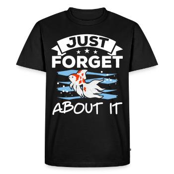 Oubliez simplement la pisciculture aquariophile G - T-shirt Premium bio Homme - noir - Devant - Nico (187cm)
