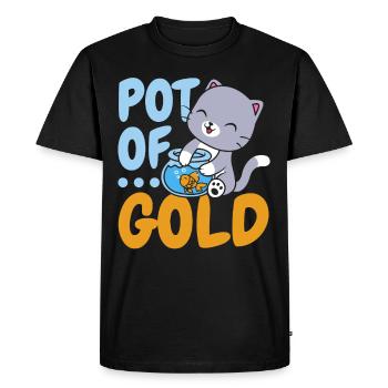 Goldpot Fish Aquarist Pisciculture Poissons rouges - T-shirt Premium bio Homme - noir - Devant - Nico (187cm)