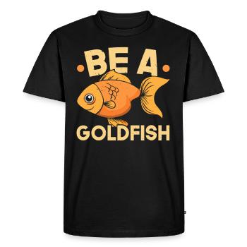 Soyez un poisson rouge Aquariophile sous-marin Fisc - T-shirt Premium bio Homme - noir - Devant - Nico (187cm)