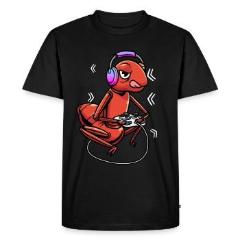 Fire Ant Video Games Gaming Gamer - Men's Premium Organic T-Shirt - black - Front - Nico (187cm)