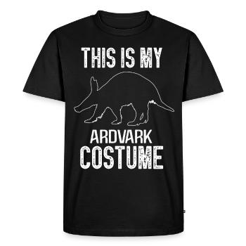 C’est mon costume Aardvark pour Halloween - T-shirt Premium bio Homme - noir - Devant - Nico (187cm)