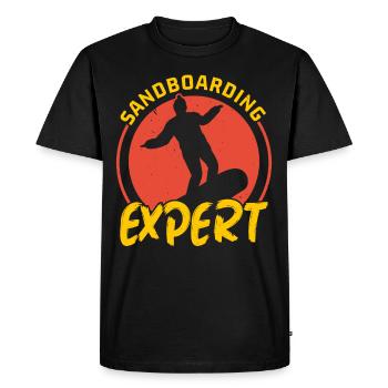 Sanboard Expert Boardsport Sand Sand Dune Sandb - T-shirt Premium bio Homme - noir - Devant - Nico (187cm)