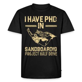 Sandboarding Love Boardsport Sand Sand Dune Sandbo - T-shirt Premium bio Homme - noir - Devant - Nico (187cm)