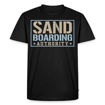 Autorité de Sanboard Boardsport Sandboard - T-shirt Premium bio Homme - noir - Devant - Nico (187cm)