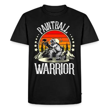 Paintball - Men's Premium Organic T-Shirt - black - Front - Nico (187cm)