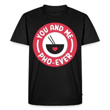 You And Me Pho Ever Soupe Pho Vietnamienne - T-shirt Premium bio Homme - noir - Devant - Nico (187cm)