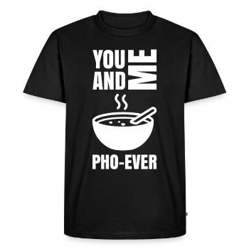 You And Me Pho Ever Soupe Pho Vietnamienne - T-shirt Premium bio Homme - noir - Devant - Nico (187cm)