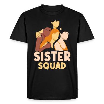 Sisters Team Friend Friendship Sister - Men's Premium Organic T-Shirt - black - Front - Nico (187cm)