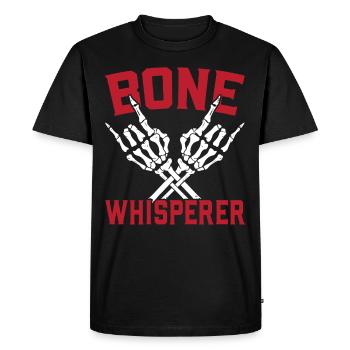 Bone Whisperer Anthropologie Anthropologue Fossile - T-shirt Premium bio Homme - noir - Devant - Nico (187cm)