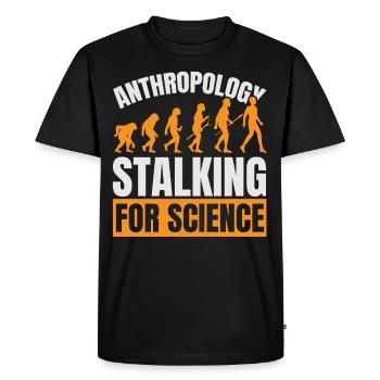 Anthropologie Traque pour la science Anthropolo - T-shirt Premium bio Homme - noir - Devant - Nico (187cm)