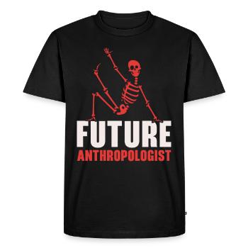 Futur anthropologue Science Anthropologie - T-shirt Premium bio Homme - noir - Devant - Nico (187cm)