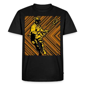 Lacrosse - T-shirt Premium bio Homme - noir - Devant - Nico (187cm)