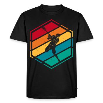 Lacrosse - T-shirt Premium bio Homme - noir - Devant - Nico (187cm)