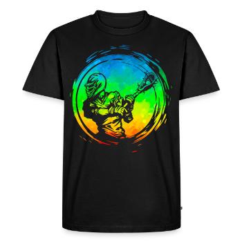 Lacrosse - T-shirt Premium bio Homme - noir - Devant - Nico (187cm)