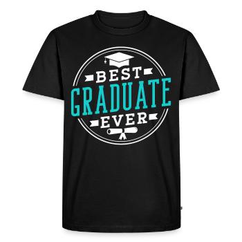 Meilleur diplômé de tous les temps Diplômés diplômés - T-shirt Premium bio Homme - noir - Devant - Nico (187cm)