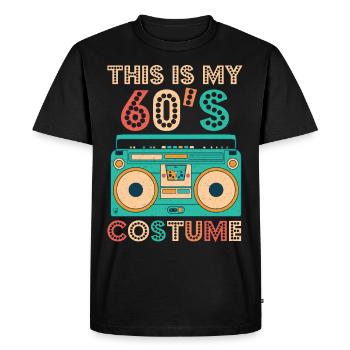 This Is My 60s Costume Shirt Années 1960 Rétro Vintage - T-shirt Premium bio Homme - noir - Devant - Nico (187cm)